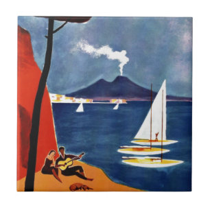 Carreau Vintage Napoli Voyage Amour Romance