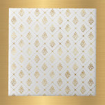 Carreau Vintage or Art déco blanc<br><div class="desc">Carrelage blanc au design Art Déco or.</div>