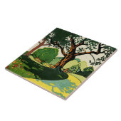 Carreau Vintage Oxhey Woods par Edward McKnight Kauffer (Côté)