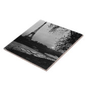 Carreau Vintage Paris Tour Eiffel coucher de soleil (Côté)