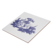 Carreau Vintage Pastorale Bleue et Bleue Vignette (Côté)