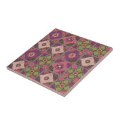 Carreau Vintage Patchwork Purple Pink Green (Côté)