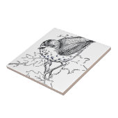 Carreau Vintage pousse noire et blanche (Côté)