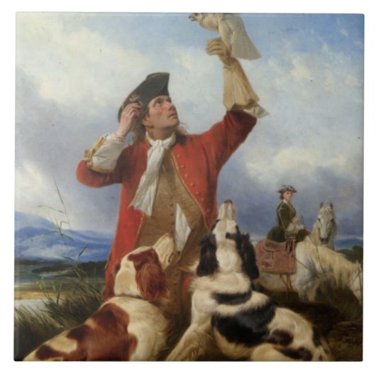 Carreau Vintage Richard Ansdell Chiens d'oiseaux Chiens d' (Devant)