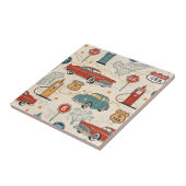 Carreau Vintage Road Trip Pattern (2) (Côté)