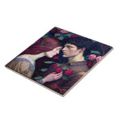 Carreau Vintage Romance amoureux couple (Côté)