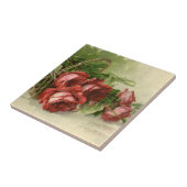 Carreau Vintage Saint Valentin Amour, Crimson Red Roses (Côté)