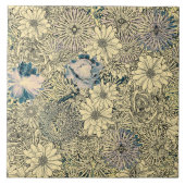 Carreau Vintage Sepia Floral (Devant)