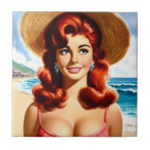 Carreau Vintage Summer Pin-up (Devant)