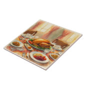 Carreau Vintage, Table Thanksgiving, Carrelage céramique (Côté)