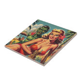 Carreau Vintage Tiki vers le haut (Côté)