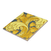 Carreau Vintage Tulip Blue Gold Motif (Côté)