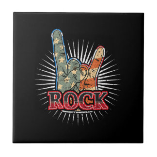 Carreau Vintage USA Rock - Band Concert Poster 70s 80s