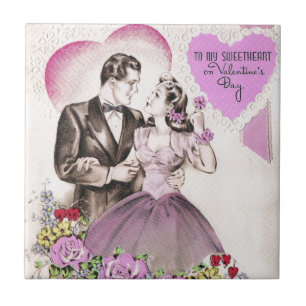 Carreau Vintage Valentine Couple