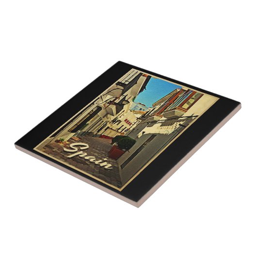 Carreau Vintage voyage espagnol (Côté)