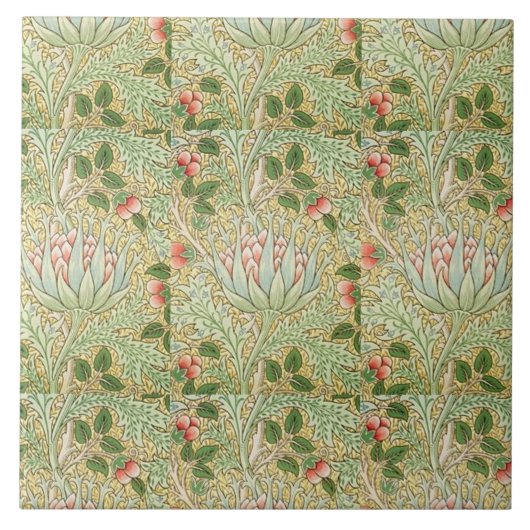 Carreau Vintage William Morris John Dearle Artichoke (Devant)