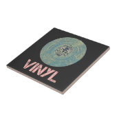 Carreau Vinyl Record Retro Disco Conception de musique Vin (Côté)