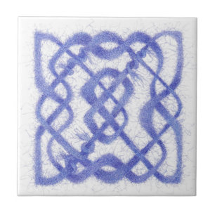 Carreau VIOLET CELTIC KNOT 4,25" Carrelage en céramique