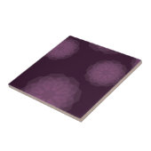 Carreau Violet, cool, tendance moderne simple floral abstr (Côté)