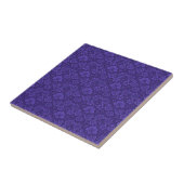 Carreau Violet Vintage Damask Pattern (Côté)