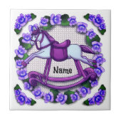 Carreau Violets Rocking Horse (Devant)