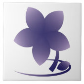 Carreau Violette fleur nb (Devant)