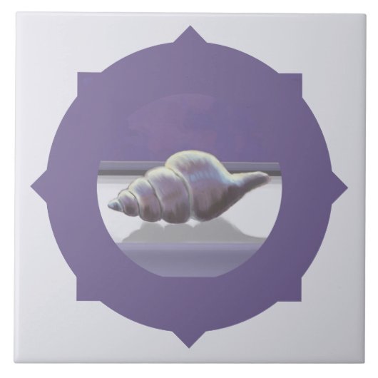 Carreau violettes dans un bocal de lune (Devant)