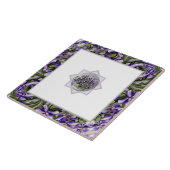 Carreau violettes dans un bocal de lune (Côté)