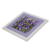 Carreau violettes dans un bocal de lune (Côté)