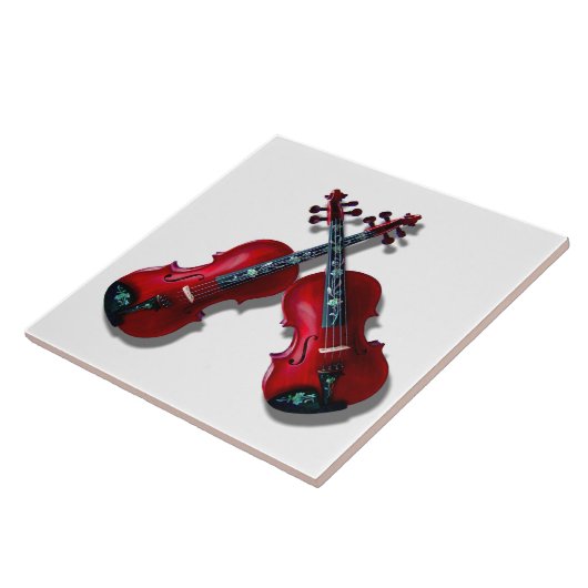 CARREAU VIOLINES ROUGES TRAVERSÉES (Côté)