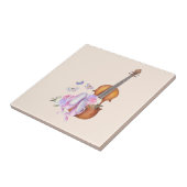 Carreau Violon, Chaussures de Ballet, Fleurs et Papillons (Côté)