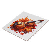 Carreau Violon dans le lit des feuilles (Côté)