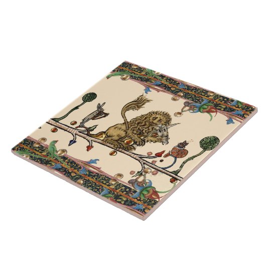 Carreau Violoniste Lion, Hare (Côté)