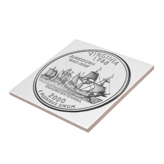 Carreau Virginia State Quarter (Côté)