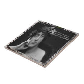 Carreau Virginia Woolf W/Zebra Stripes Citation Écriture (Côté)