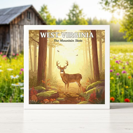 Carreau Virginie-Occidentale vintage