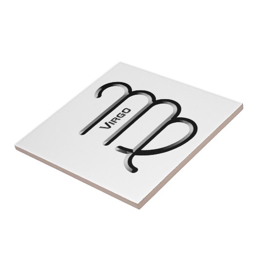 Carreau VIRGO, Conception abstraite du signe zodiaque, (Côté)