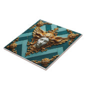 Carreau Visage ailé de Vesta (Côté)
