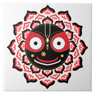 Carreau Visage de Lord Jagannath Chakra Divinité hindoue