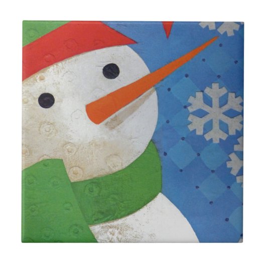 Carreau Visage de neige (Devant)