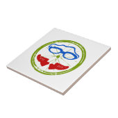 Carreau Visage de triathlon (Côté)