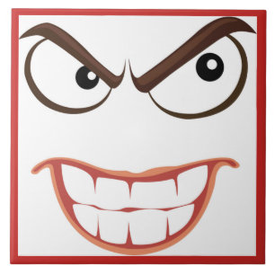 CARREAU VISAGE SINISTRE