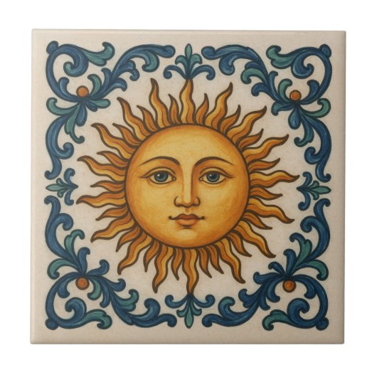 Carreau Visage solaire (Devant)