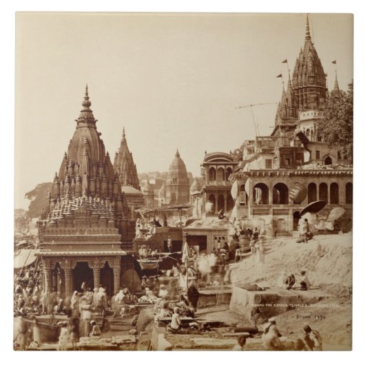 Carreau Vishnu Pud et d'autres temples, Benares (photo de (Devant)