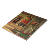 Carreau Vision de St. Augustine, 1502-08 (huile sur toile) (Côté)