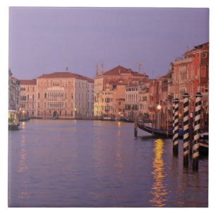 Carreau Visite du Grand Canal à Venise, Italie, tôt le mat