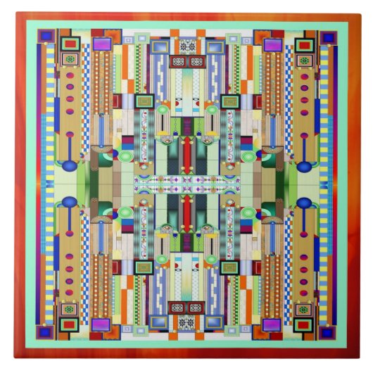 Carreau Vitrail Art Déco 2 (Devant)