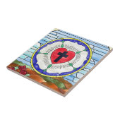 Carreau Vitrail de la Rose de Luther (Côté)