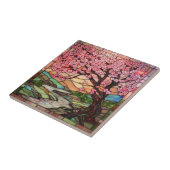 Carreau vitrail mignon cerisier fleuri (Côté)