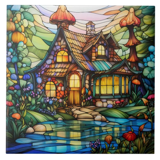 Carreau Vitraux de Cottage (Devant)